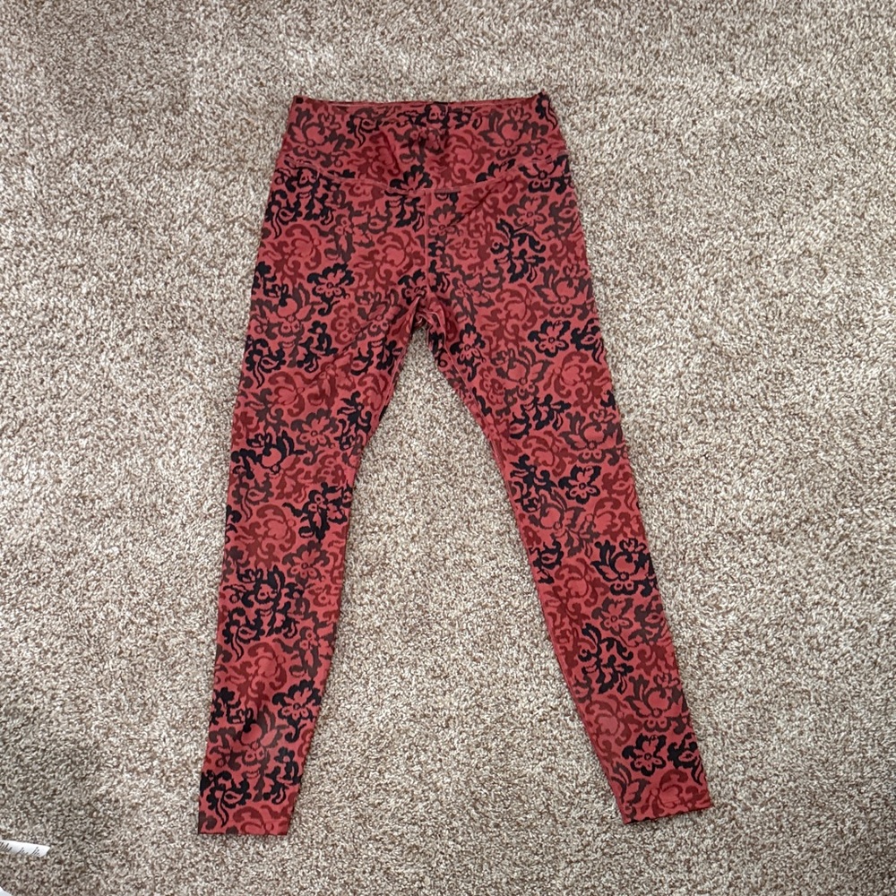 Nike Red and Black/Navy Patterned Women's Jeggings